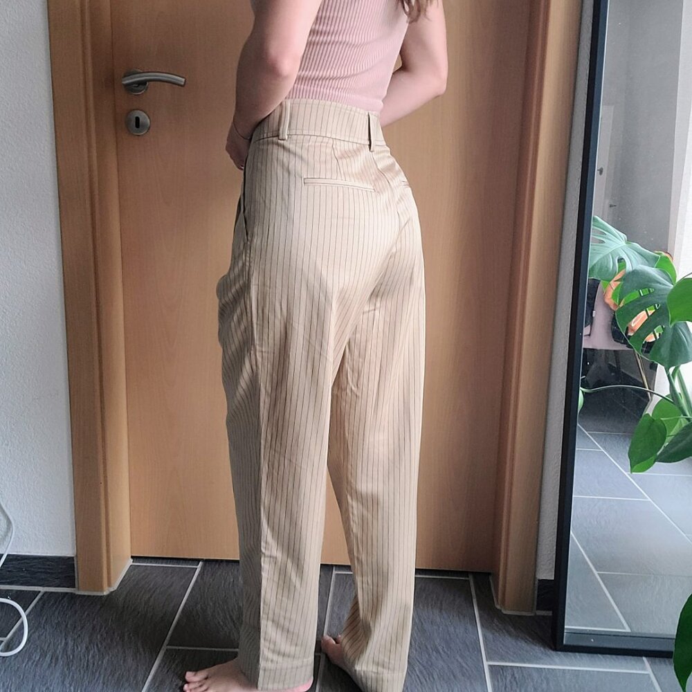 Everlane The Draper High Waisted Pinstripe Trouser Pants Size 4 - New with tags - Picture 14 of 16